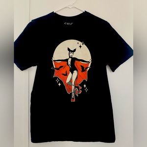 Small shop (sad babes club) roller bat tee, size small